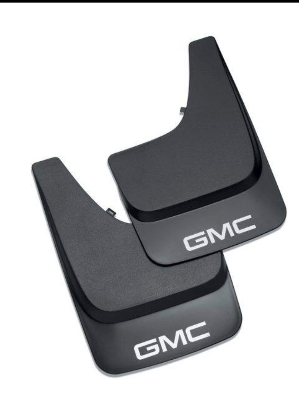 NWT Set of 2 Flat Splash Guards in Black with White GMC Logo